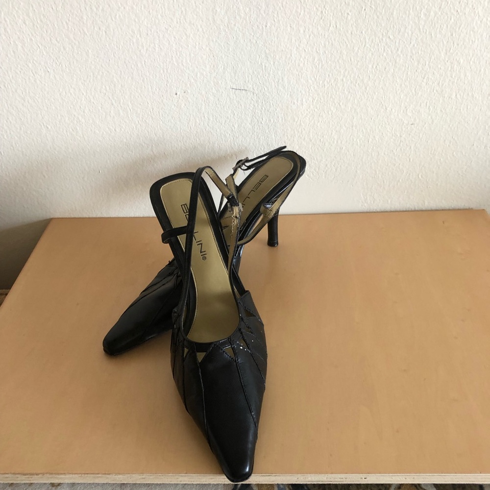 BELLINI leather high heeled sandals, size 8 M